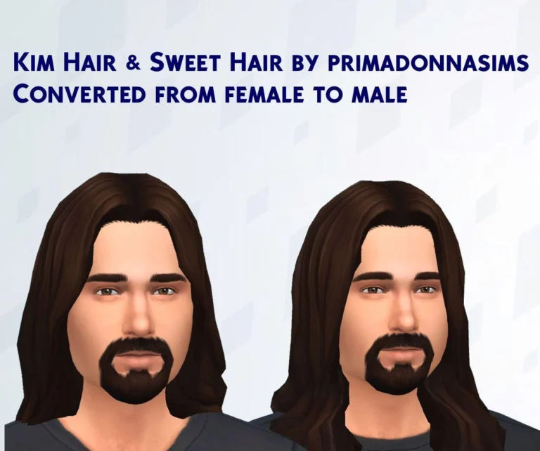 Gender Conversion of Two PrimadonnaSims Hair